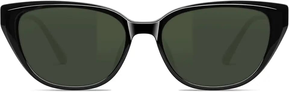 B.N.U.S Corning Glass Lens Polarized Sunglasses for Women - Retro Fashion Sunglasses UV400 Protection, Scratch Resistant