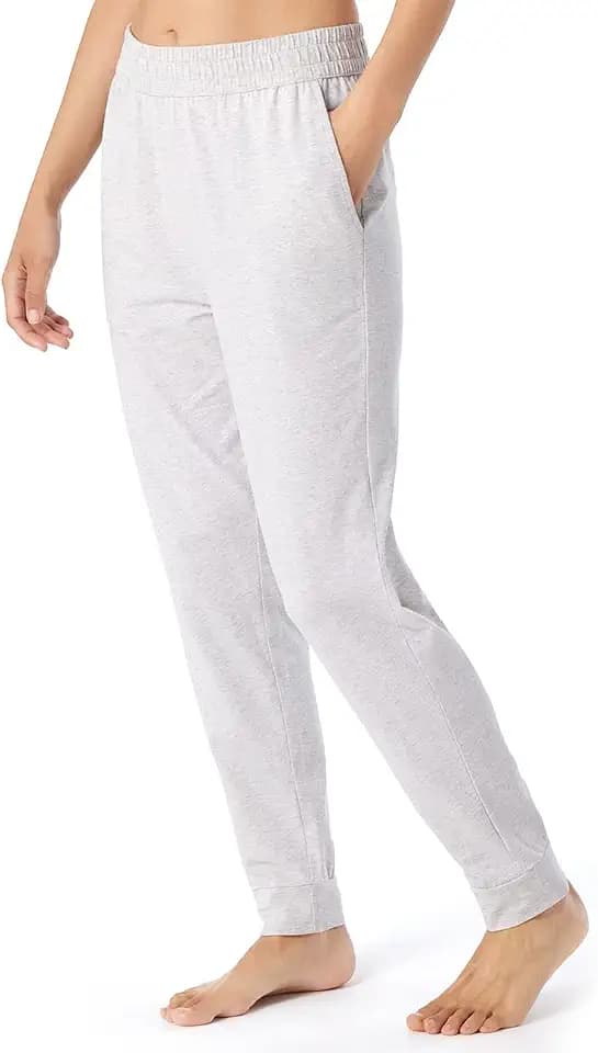 Schiesser Damen Schlafhose Lang mit Bündchen Baumwolle - Mix + Relax Pyjamaunterteil (1er Pack)