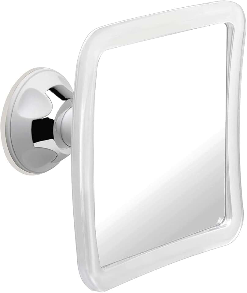 Mirrorvana Antibeschlag-Duschspiegel mit Saugnapf, Rasierspiegel, 16 × 16cm