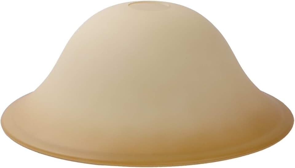 Giluta Floor Lamp Glass Shade Replacement Globe -Fitting Opening 1.625" Elegant Style Light Fixture Shade, Height: 4.75 inch, Width: 12 inch. Lipless