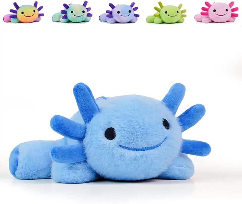 Stuffed Axolotl Plush,Axolotl Toy,8.66" Axolotls Plush Toy,Birthday Gift for Boys and Girls Gift for Christmas.(Blue,1 Pack)