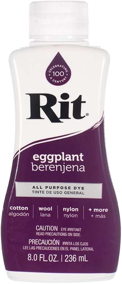 Craft County Rit Liquid Dye - Große Farbauswahl - 236 ml Aubergine