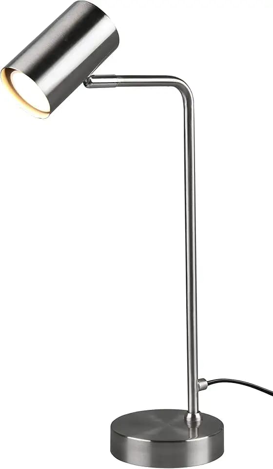 Trio Leuchten Tischleuchte Marley 512400107, Metall Nickel matt, exklusiv Leuchtmittel 1x GU10