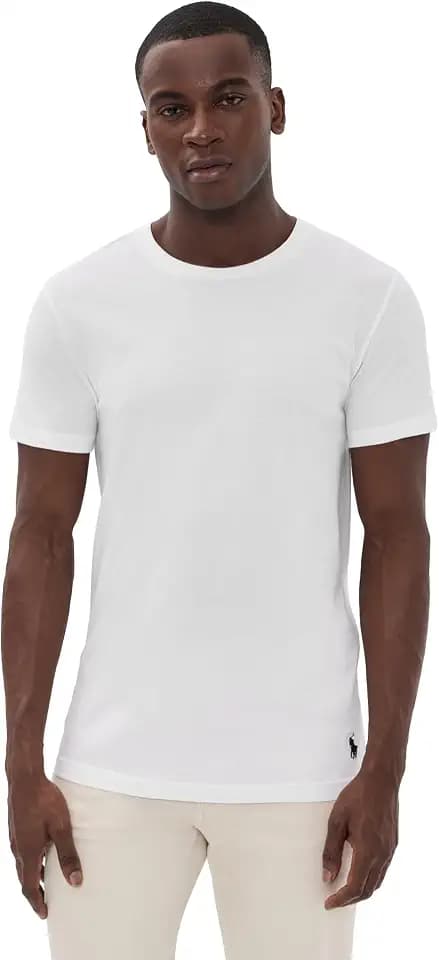 POLO RALPH LAUREN Men's T-Shirt, 3-Pack, Classic Men's Cotton Crewneck Shirts, Moisture-Wicking, (Long, Big & Tall)