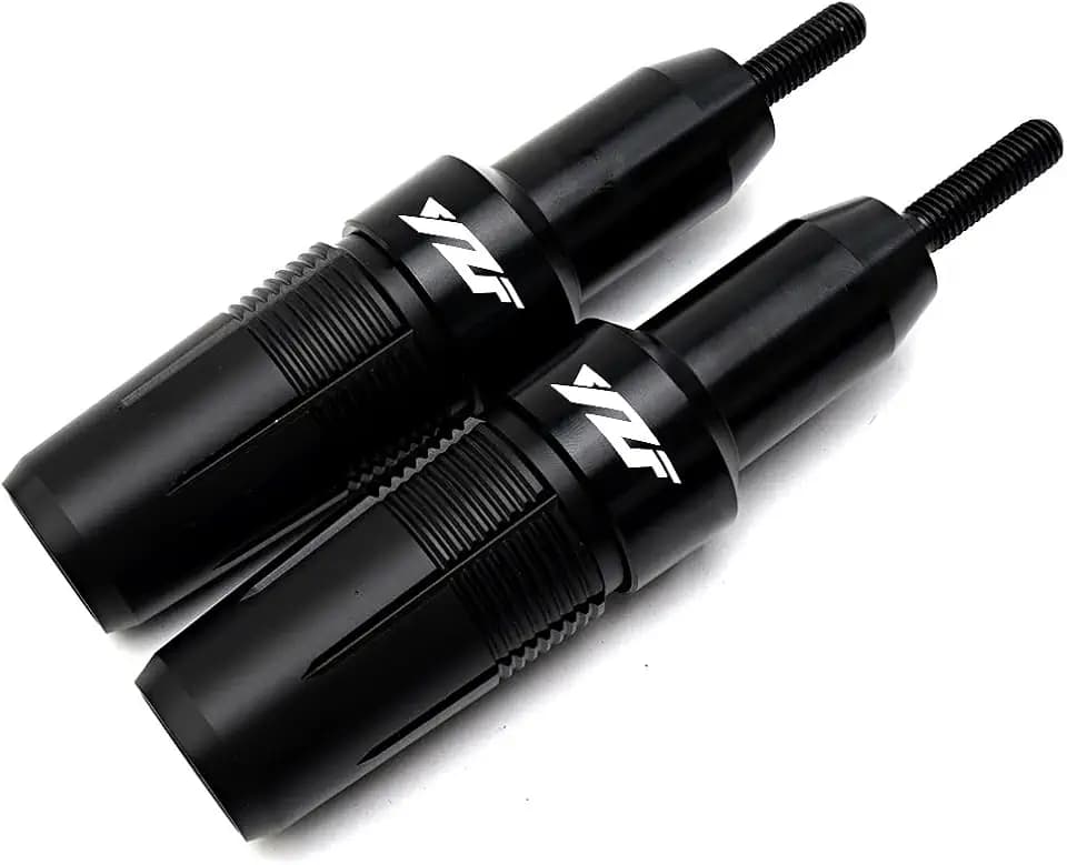 MOWOK For Yamaha R3 YZFR3 YZF-R3 r3 2015-2019 2020 2021 2022 2023 2024 2025 2026 Motorcycle Accessories Aluminum Crash Protector Pad Falling Protection Frame Sliders Exhaust Slider (Black, 2 pcs)