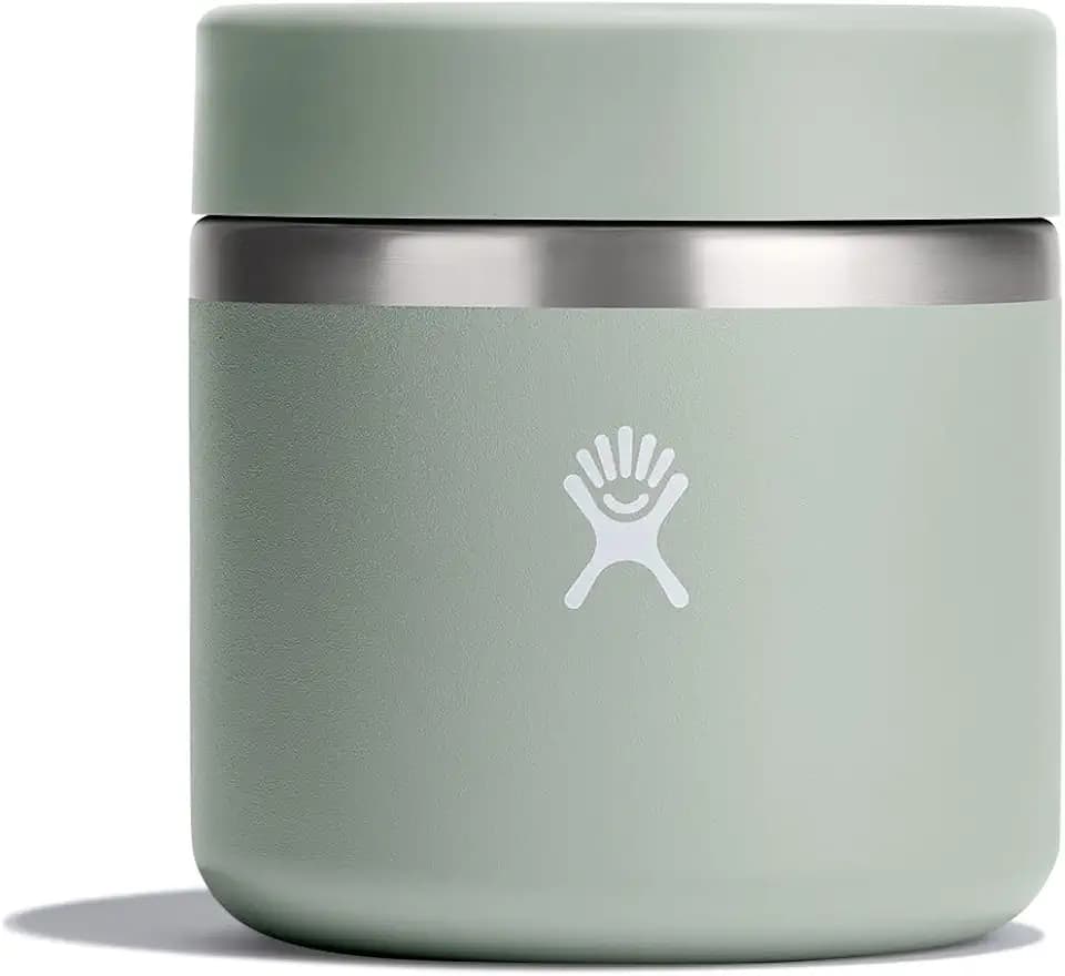 Hydro Flask Food Jar – Insulated Stainless Steel, Snack Travel Container for Hot Food, Lunch, & Soup 20 Oz Agave Green