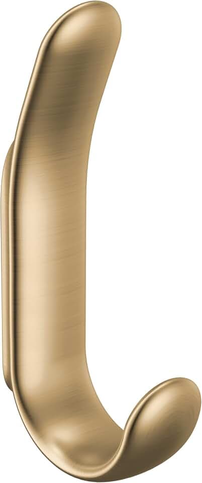 Delta Bonacci Wall Mount Double Robe & Towel Hook, Bathroom Accessory, Champagne Bronze 74535-CZ