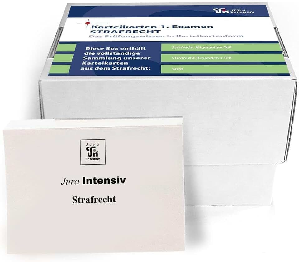 Karteikarten 1. Examen Strafrecht - Materielles Recht: Im Frage- und Antwortsystem aufgebaut