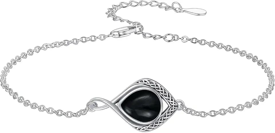 Keltisches Armband Damen 925er Sterling Silber Unendlichkeitszeichen Armband keltischer Knoten Schmuck Geschenke für Frauen und Mädchen