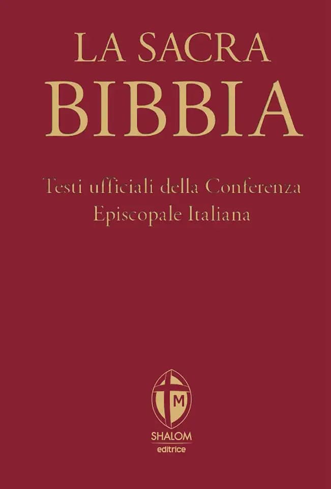 La Sacra Bibbia. Edizione grande a caratteri grandi. Tela rossa
