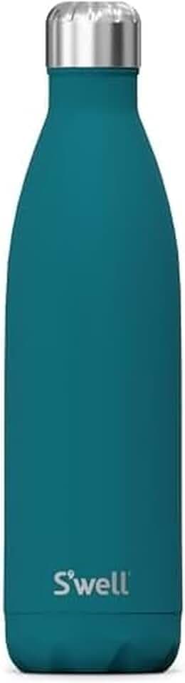 S'well Stainless Steel Water Bottle, 25oz, Peacock Blue, Triple Layered Vacuum Insulated Containers Keeps Drinks Cold for 48 Hours and Hot for 24, BPA Free, Perfect for On the Go