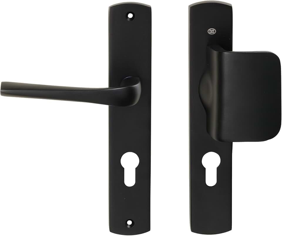 Bricard 8879081 eVidence Türgriff-Set, schwarz, matt, Türgriff für Türständer