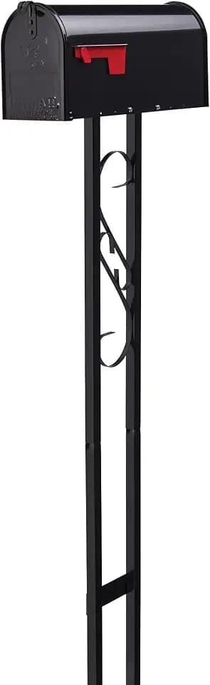 Architectural Mailboxes Mailbox to Go Mailbox with Post, Black, Medium