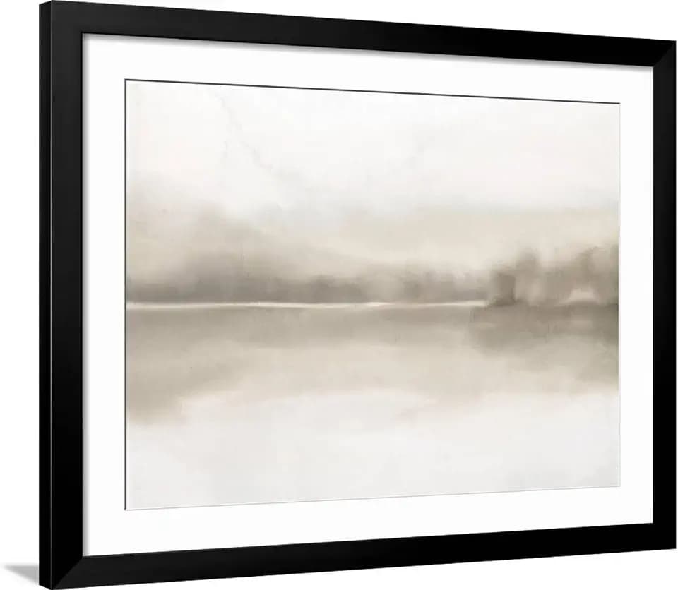ART.COM Wall Art Print In the Distance on Black Frame by Ann Bailey, 40" x 32"