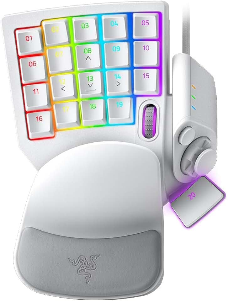Razer Tartarus Pro - Gaming-Keypad - Gamepad with analogue-optical buttons - Rapid-Trigger - 32 programmable buttons (customisable trigger point, 8 profiles, Adjustable Actuation) Mercury