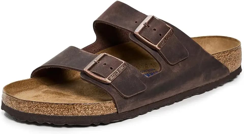 Birkenstock Unisex Arizona Soft Footbed Habana Oiled Leather Soft Footbed Sandals - 46 M EU/13-13.5 B(M) US Men