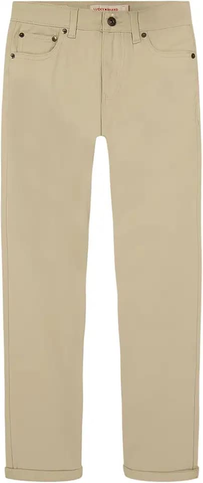 Lucky Brand Boys' Skinny Fit Stretch Twill Pants
