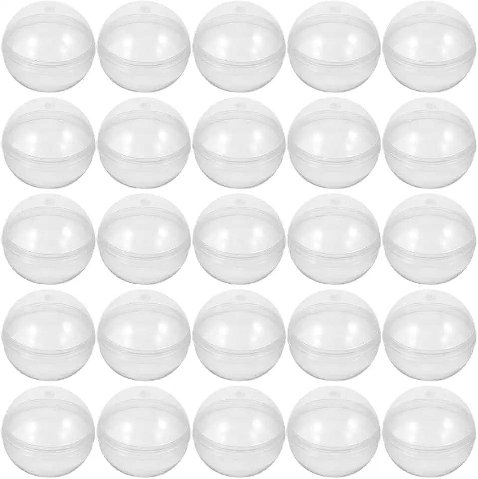 BESPORTBLE Klauenmaschinen, transparente Kugeln, befüllbare Kunststoffkugeln, 38 mm, 50 Stück