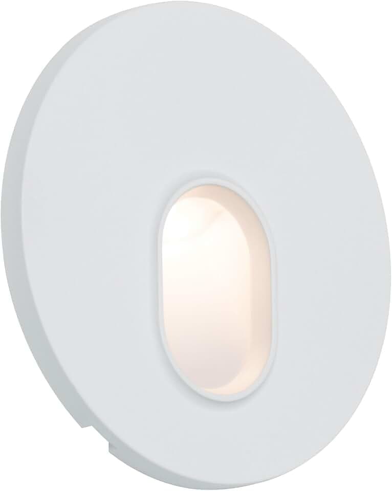 Paulmann 92924 LED Einbauleuchte Wandeinbauleuchte rund incl. 1x1,7 Watt Einbaustrahler Weiß Spot Kunststoff Einbaulampe 2700 K