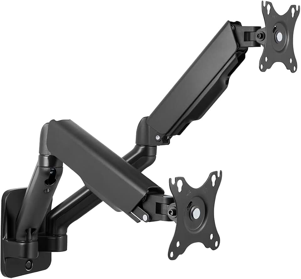 Logilink Bp0146 Supporti A Parete Per Tv 81,3 Cm [32] Nero (dual Monitor Wall Mount, - 17-32, Steel, Gas Spring, - Arm Length: 450 Mm - Warranty: 48m)