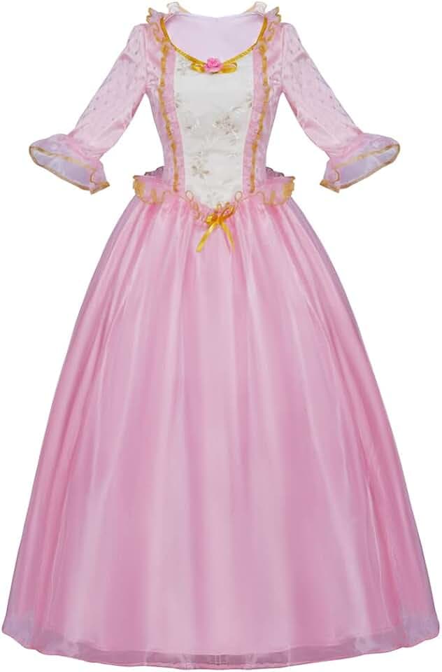 CosplayDiy Women's Anneliese Cosplay Pink Dress Costume Adult Princess Dress Up Full Set