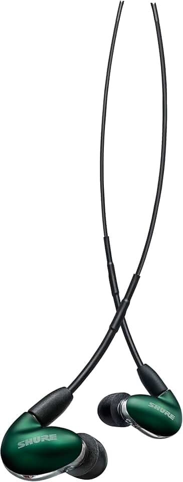 Shure SE846 Kabelgebundene Sound Isolating Ohrhörer, hochauflösender Klang, Vier Treiber, anpassbare Frequenzgang, sicherer In-Ear, abnehmbares Kabel, kompatibel mit Apple-und Android-Geräten – Grün