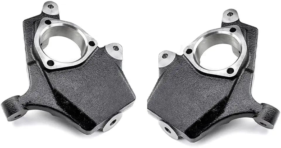 2" Drop Lowering Steering Knuckle Spindles Set for 2007-2017 Chevy Tahoe, Suburban, Silverado 1500, GMC Sierra 1500, Yukon/Yukon XL Avalanche 2WD/4WD/AWD