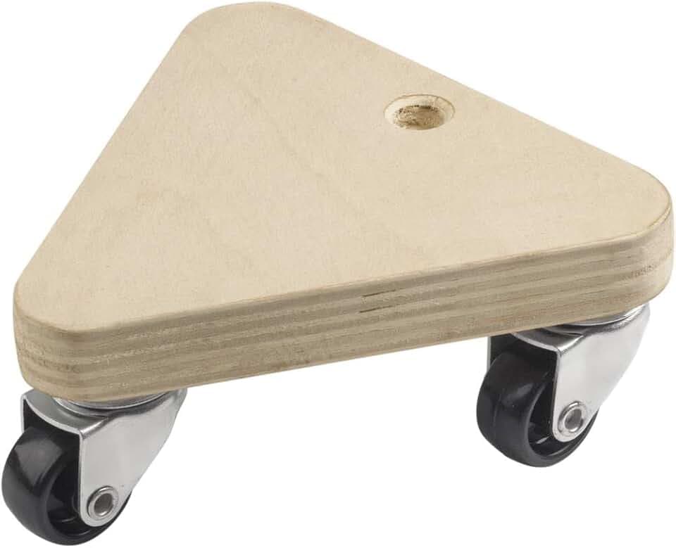 Metafranc Transportroller 134 x 134 x 134 mm - 100 kg Tragkraft - Sperrholz - PP-Räder / Möbelroller / Transporthilfe für Umzug / Rollwagen für Möbel-Transport / Kistenroller / 822140