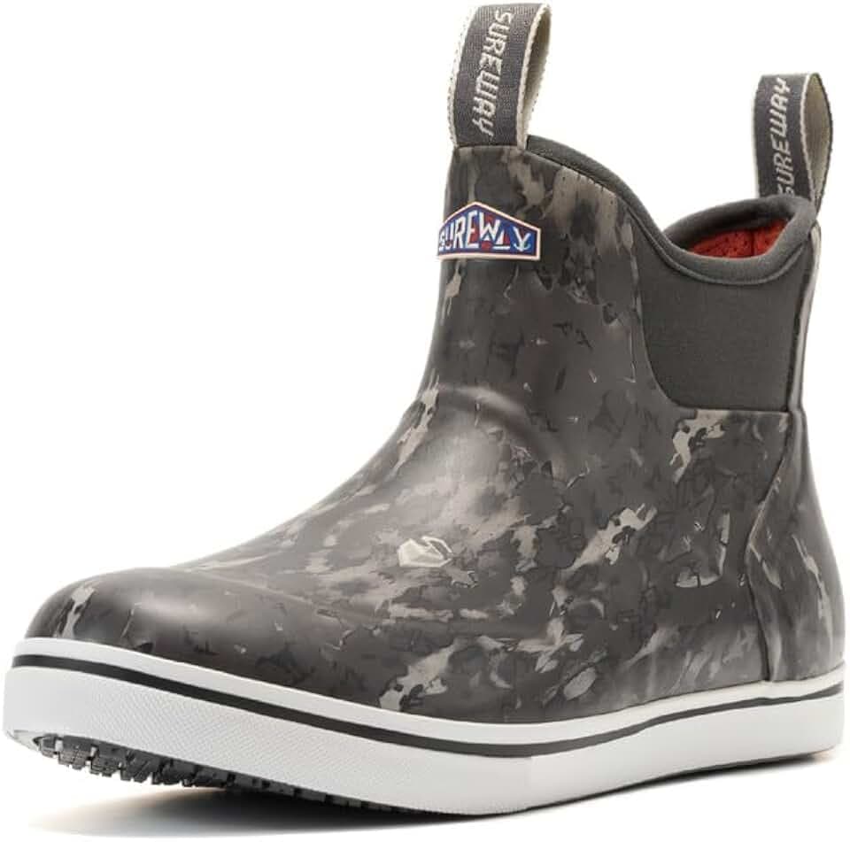 SUREWAY Men's Waterproof Ankle Deck Boots