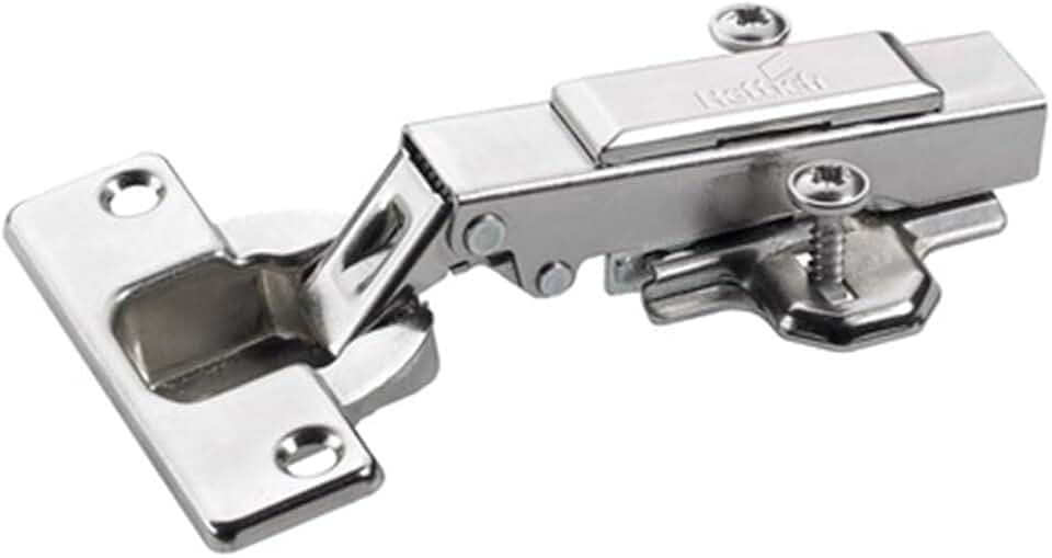 HKB ® 1 Stück Hettich Intermat Automatik Federscharniere mit Klipsmontage, 110°, vernickelt, D: 35 mm, Kröpfung: 0 mm, für aufliegende Türen, 1 Stück, Hersteller Hettich, Artikel-Nr. 9320