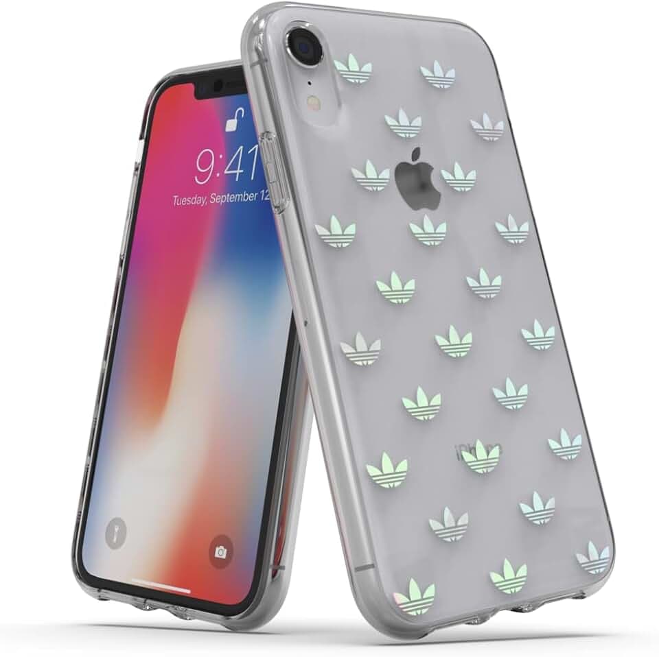 adidas Clear Entry Handy-Schutzhülle 15,5 cm (6.1 Zoll) Abdeckung Blau, Transparent - Handy-Schutzhüllen (Abdeckung, Apple, iPhone XR, 15,5 cm (6.1 Zoll), Blau, Transparent)