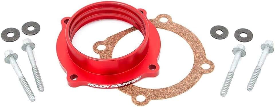 Rough Country Throttle Body Spacer for Jeep Wrangler JK/JL&JT | 3.6L - 10561,Black