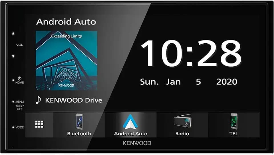 Kenwood DMX5020DABS - 17,3 cm WVGA Digital Media Moniceiver mit DAB+/UKW, CarPlay, Android Auto, Android USB-Mirroring, Bluetooth, kapazitivem Touchpanel, DSP, 4 x 50 Watt