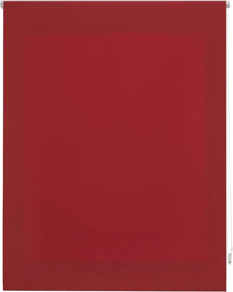 Premium Rollo lichtdurchlässig 80 x 175 cm - hochwertiges Rollo in Bordeaux für Fenster 77 x 170 cm