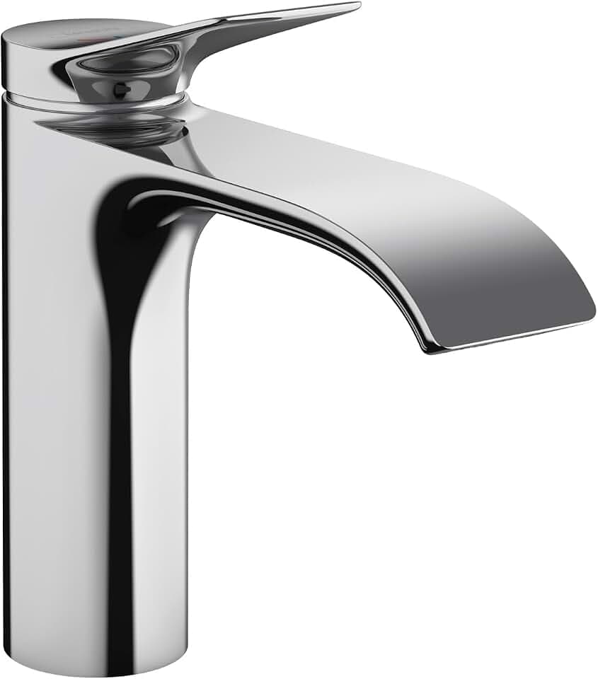 hansgrohe 75020001 Vivenis 110 mit Zugstangen-Ablaufgarnitur, Chrom, 1,2 GPM, Einloch-Badezimmerarmatur