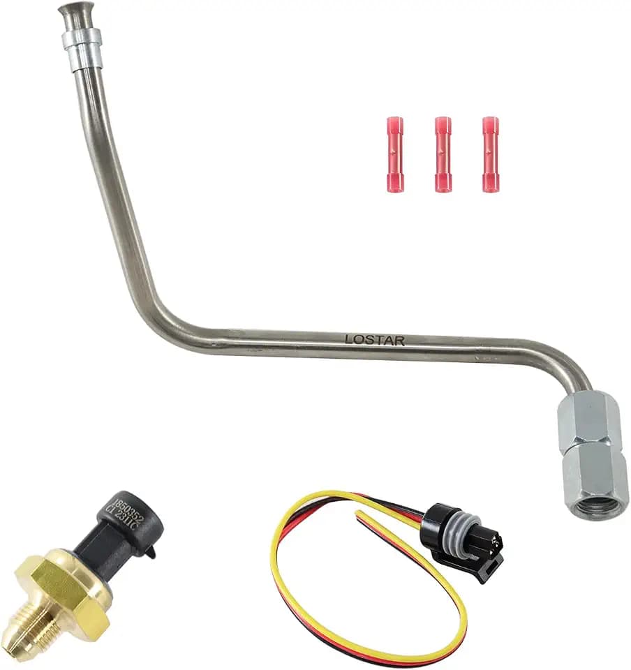 Exhaust Back Pressure EBP Tube Sensor & Wire for 2005-2010 Ford 6.0L