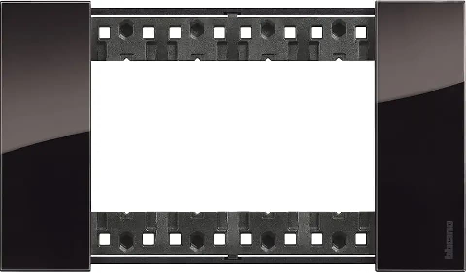 Bticino KA4804DG Living Now Platte mit 4 Modulen, Bimaterischer Kunststoff, Nacht