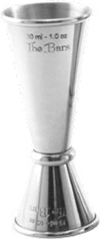 The bars Cocktail-Messbecher Edelstahl ml15/30 Made in Italy Bar Werkzeug