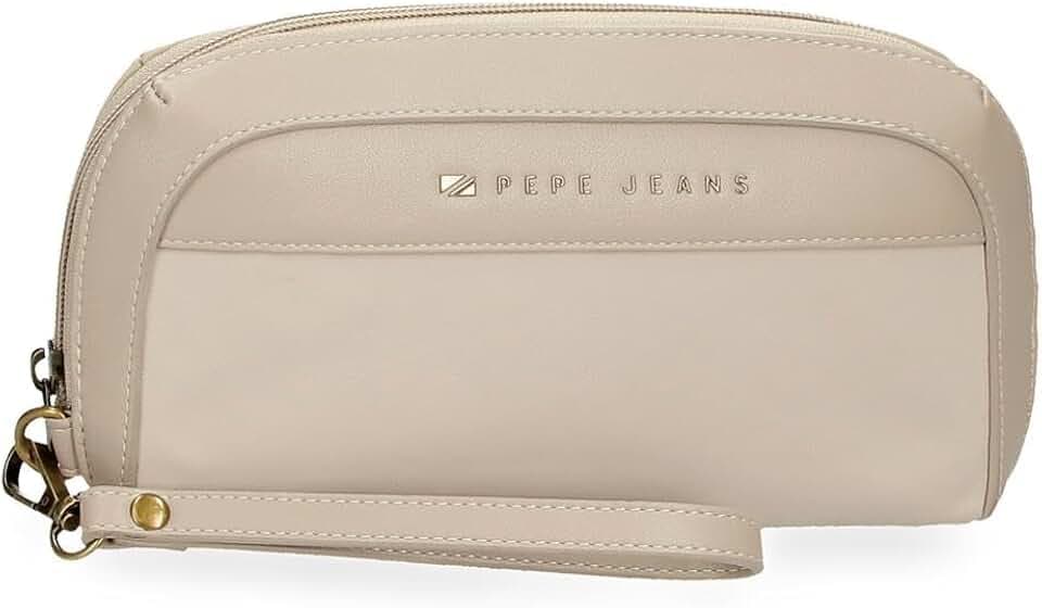 Pepe Jeans Morgan, Damentaschen und Reiseaccessoires, beige, schwarz, grünes Kunstleder, von Joumma Bags