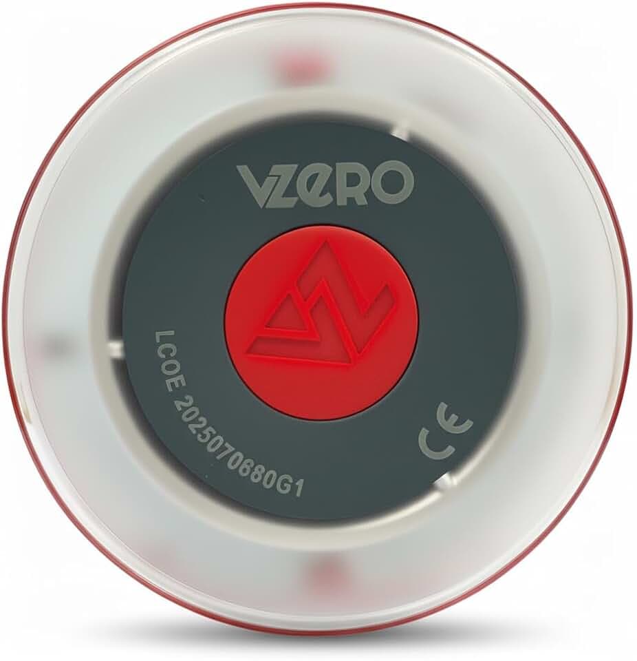VZero Notlicht V16 mit Geolokalisierung, zugelassenes Signal verbunden mit DGT 3.0, geeignet für 2026, Autobeleuchtung für Auto mit eSIM inklusive, hohe Leistung (200 Kerzen) und Eye Protect System