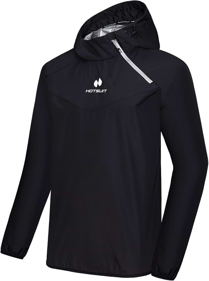 HOTSUIT Schwitzjacke/Schwitzanzug Herren Trainingsanzug Sportanzug Fitness Schwitzanzug Trainingshose - Nano-Silver V2.0