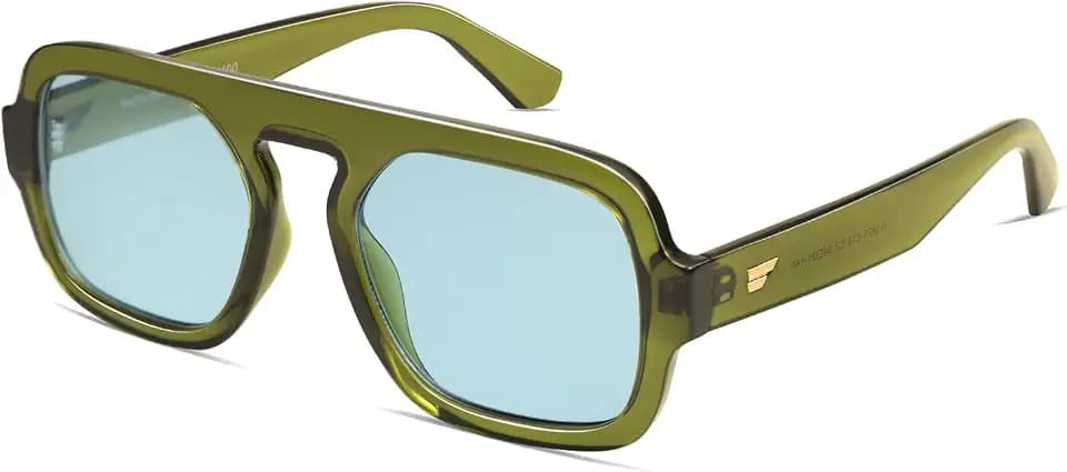 VANLINKER Retro Square Aviator Sunglasses for Women Men VL9826