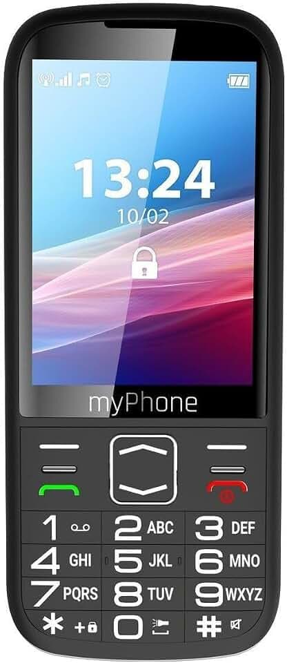 myPhone Halo 4 LTE Seniorenhandy ohne Vertrag, 3,5 Zoll Display, große Tasten, SOS-Taste, 4G, bis zu 16 Tage Akkulaufzeit