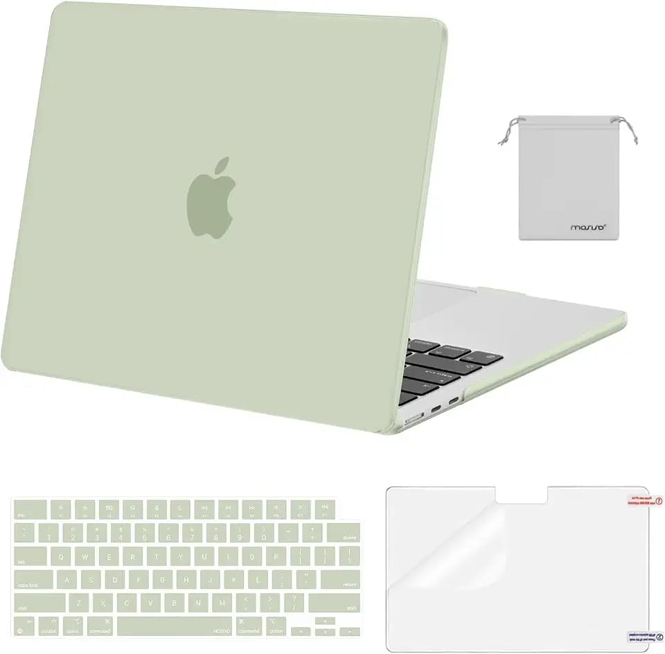 MOSISO Compatible with MacBook Air 13 inch Case M5 2026 M4 M3 M2 2025-2022
