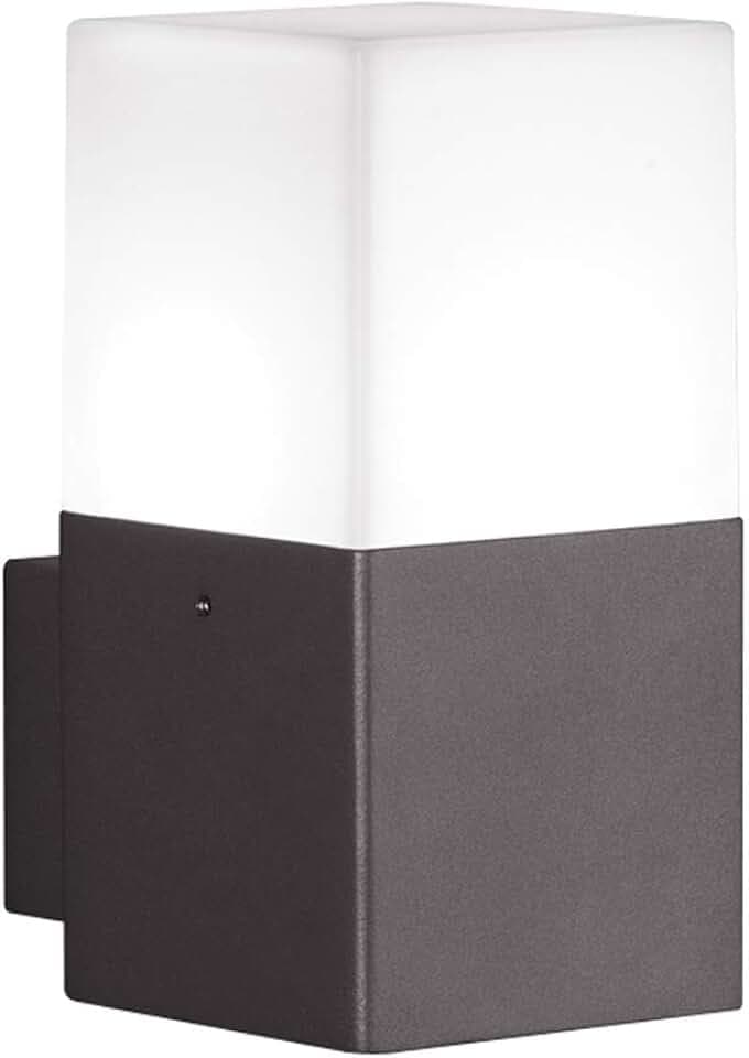 Trio Leuchten LED Außen-Wandleuchte, Aluminiumguss, inklusiv 1 x E14, 4 W, Höhe 17 cm, anthrazit 220060142