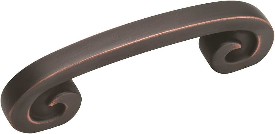 Amerock BP9337ORB Swirl'Z 3 in (76 mm) Center-to-Center Oil-Rubbed Bronze Cabinet Pull
