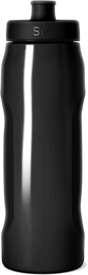 Simple Modern Squeeze Bottle with Locking Lid | 30oz Sports Cup | Black