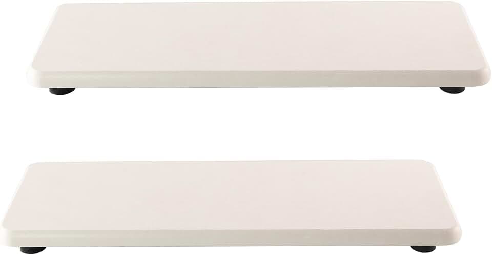 NiuYichee 2Pcs Stone Soap Trays Water Absorbing Diatomite Coaster