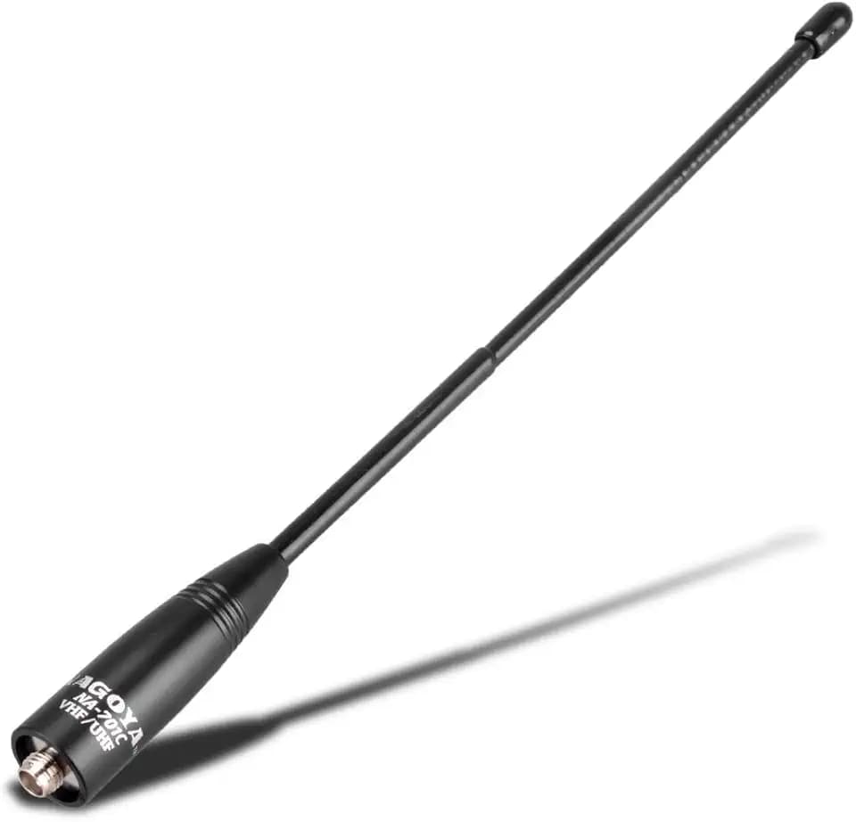 Authentic Genuine Nagoya NA-701C (Commercial Frequency Tuned) 8-Inch Whip VHF/UHF (155/455Mhz) Antenna SMA-Female for BTECH and BaoFeng Radios