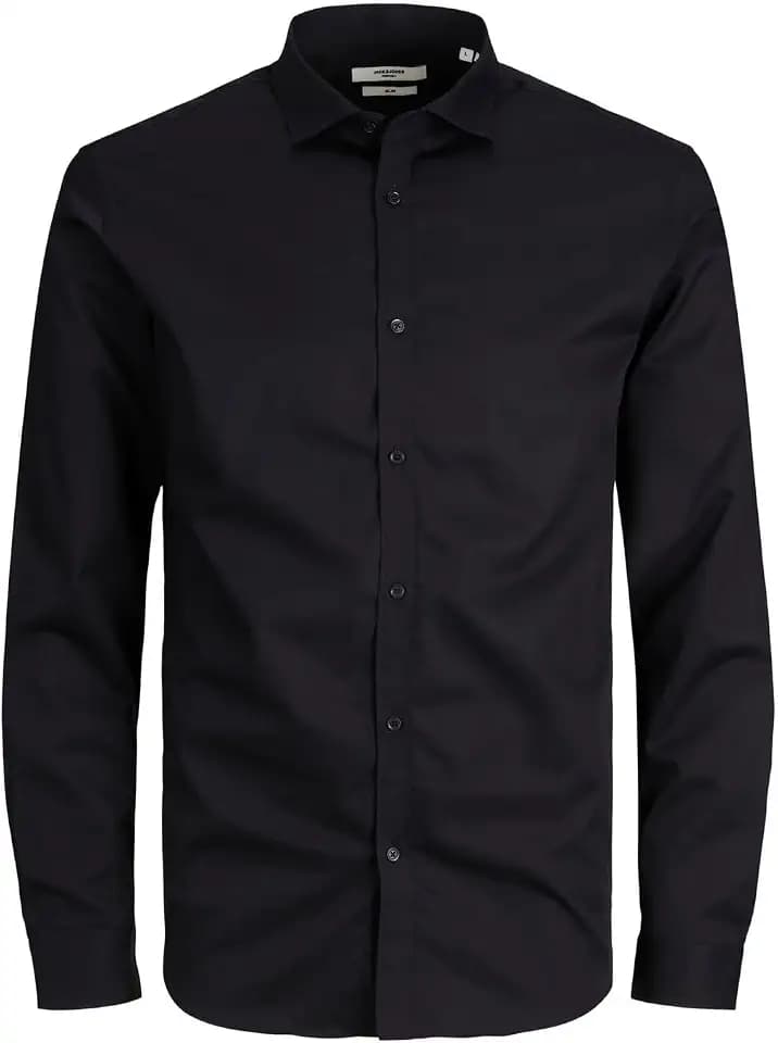 Jack & Jones Herren Jprblacardiff Shirt L/S Noos Langarmshirt (1er Pack)